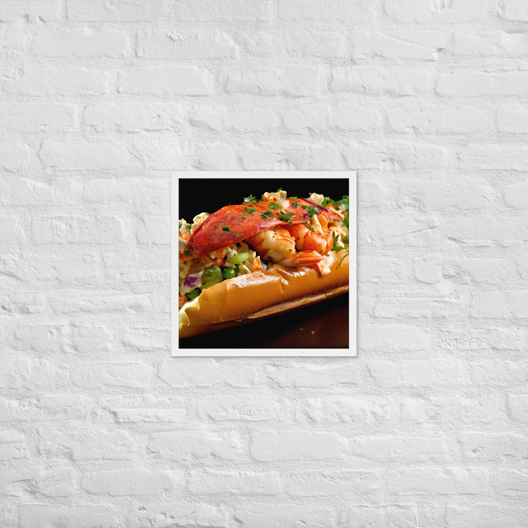 Curry Lobster Roll Framed poster 🤤 from Yumify.AI