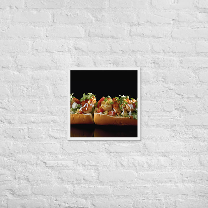 Curry Lobster Roll Framed poster 🤤 from Yumify.AI