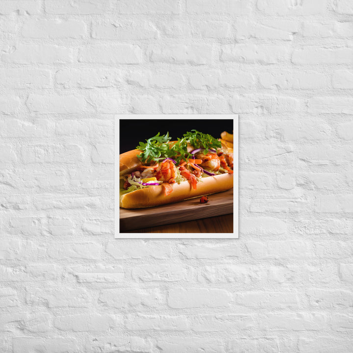 Curry Lobster Roll Framed poster 🤤 from Yumify.AI