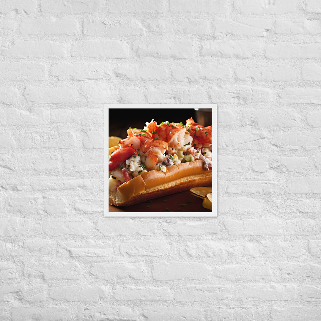 Connecticut Style Lobster Roll Framed poster 🤤 from Yumify.AI