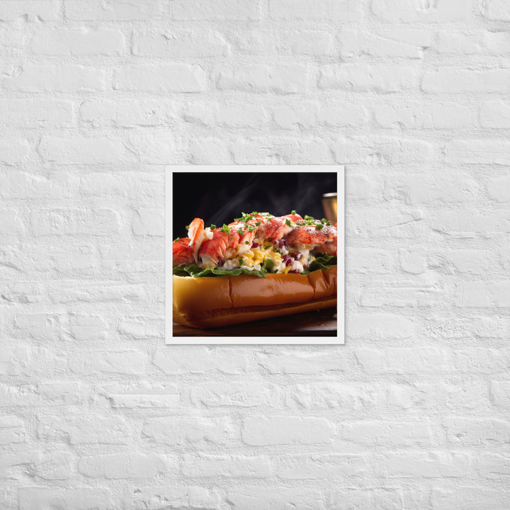 Connecticut Style Lobster Roll Framed poster 🤤 from Yumify.AI