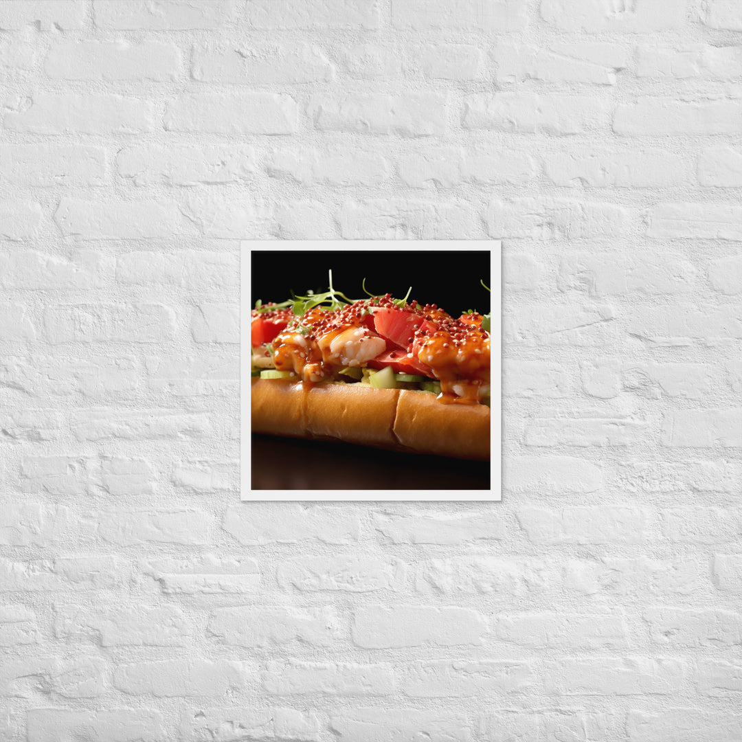 Lobster Roll Framed poster 🤤 from Yumify.AI