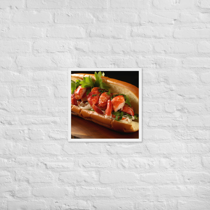 Lobster Roll Framed poster 🤤 from Yumify.AI