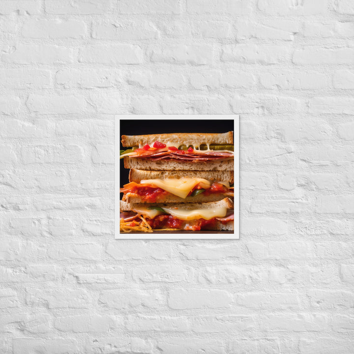 Cheese Sandwich Framed poster 🤤 from Yumify.AI