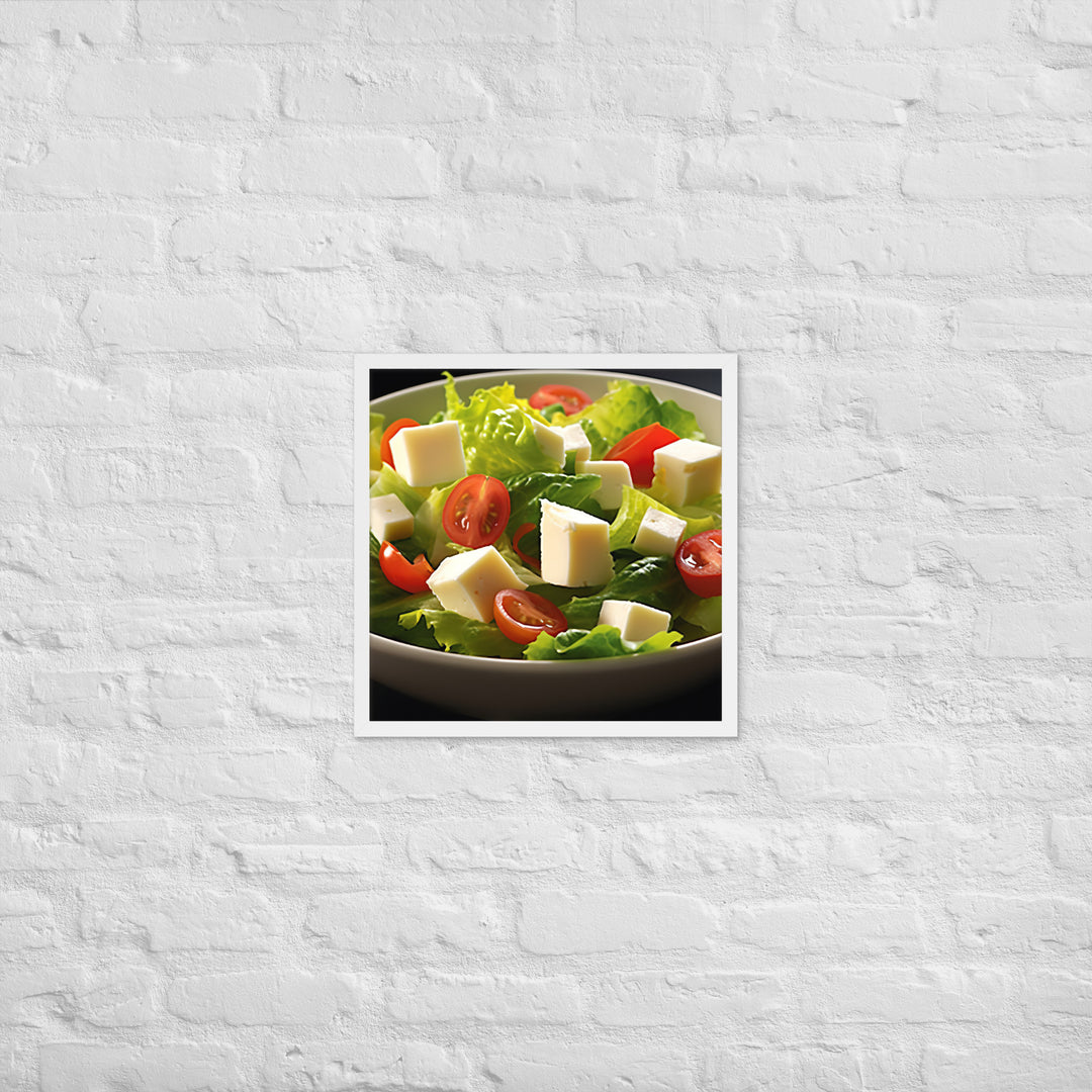 Cheese Salad Framed poster 🤤 from Yumify.AI