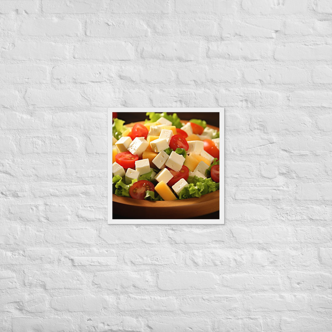 Cheese Salad Framed poster 🤤 from Yumify.AI