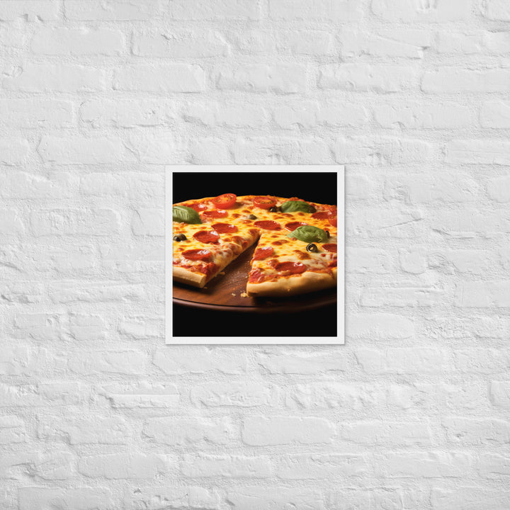 Cheese Pizza Framed poster 🤤 from Yumify.AI