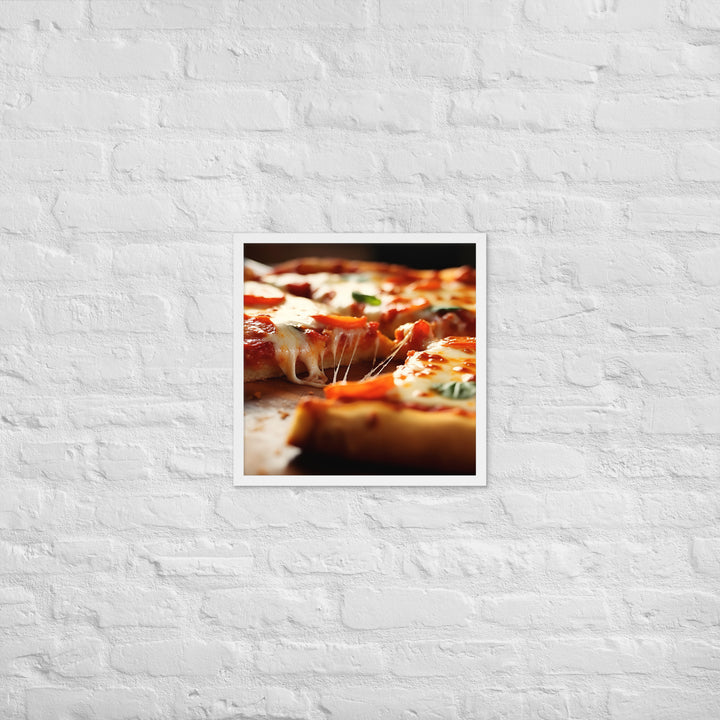 Cheese Pizza Framed poster 🤤 from Yumify.AI