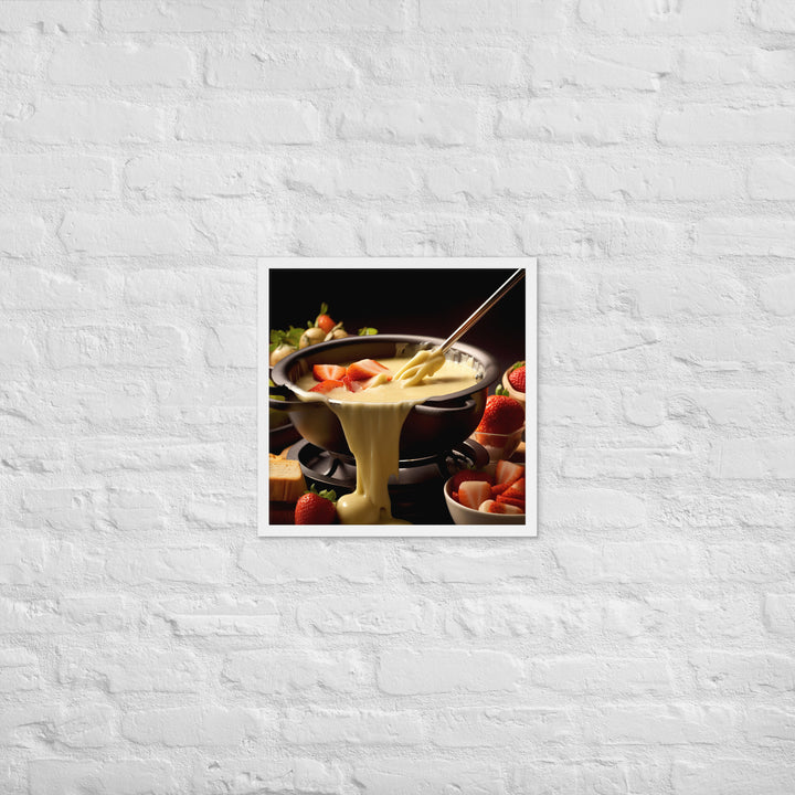 Cheese Fondue Framed poster 🤤 from Yumify.AI