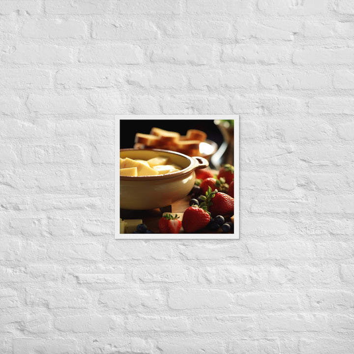 Cheese Fondue Framed poster 🤤 from Yumify.AI