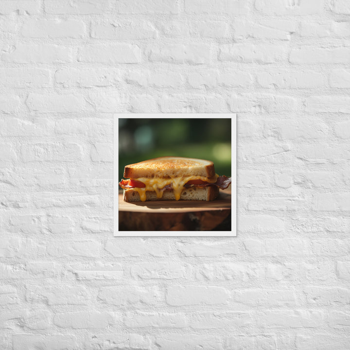 Sandwich made with sharp cheddar Framed poster 🤤 from Yumify.AI