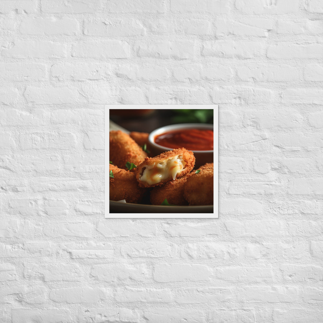 Mozzarella Sticks Framed poster 🤤 from Yumify.AI