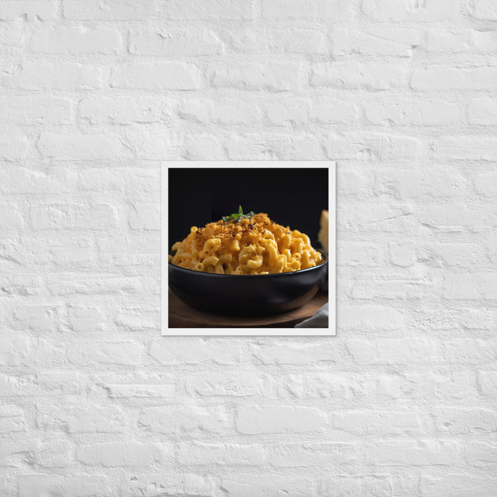 Cheddar Mac and Cheese Framed poster 🤤 from Yumify.AI