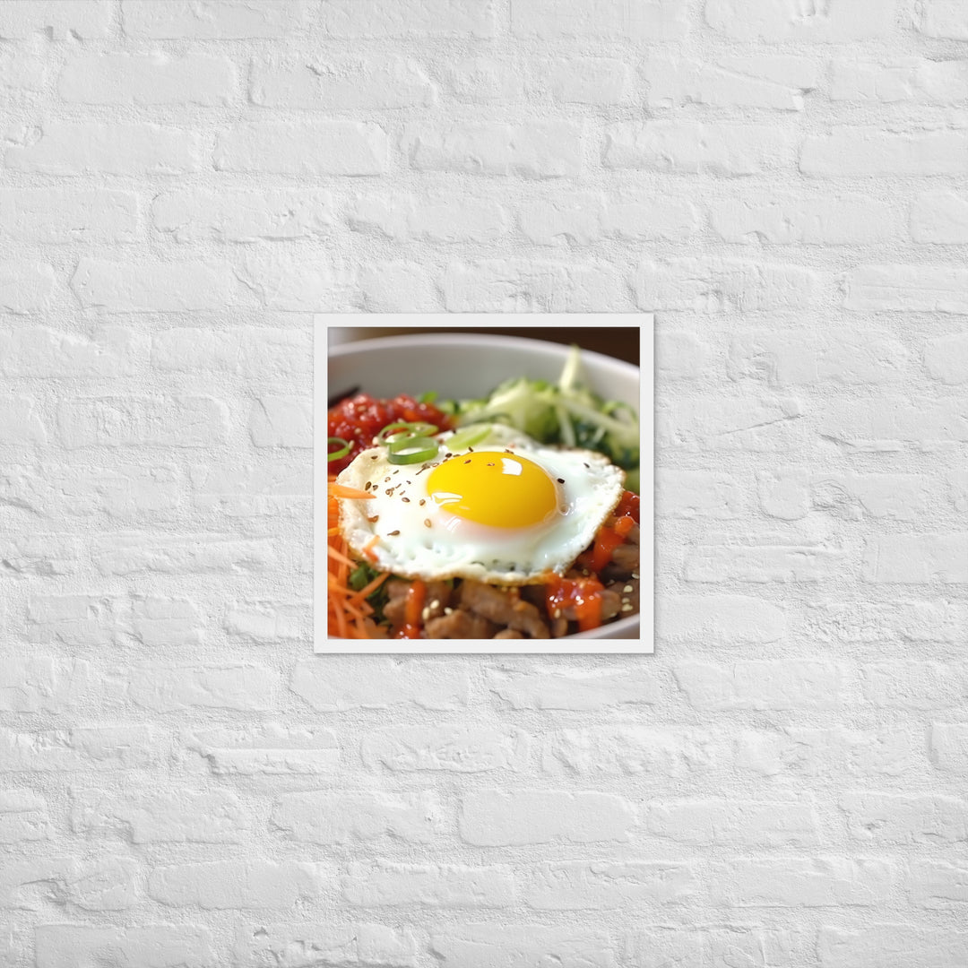 Kimchi Bibimbap Framed poster 🤤 from Yumify.AI