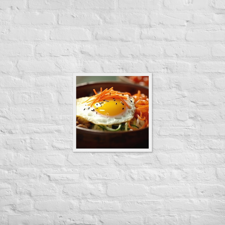 Kimchi Bibimbap Framed poster 🤤 from Yumify.AI