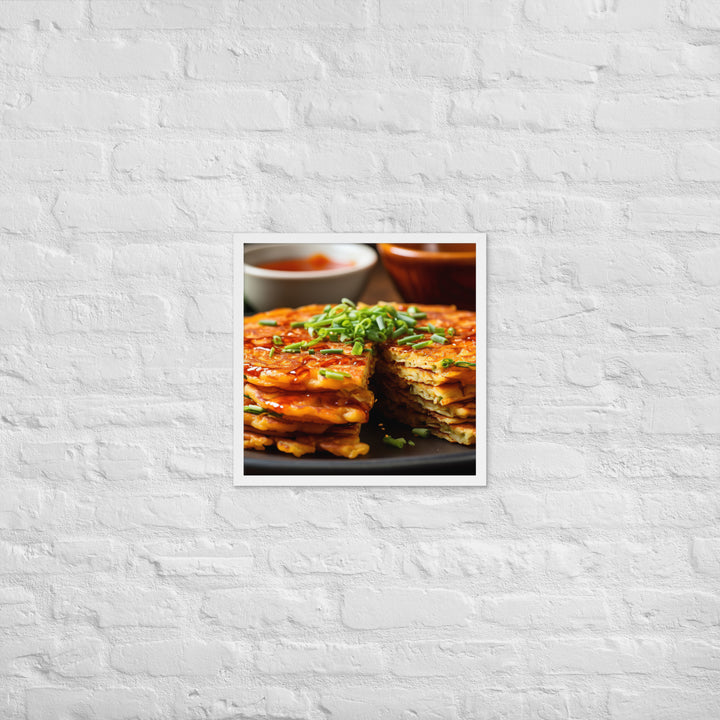 Kimchi Pancake Framed poster 🤤 from Yumify.AI