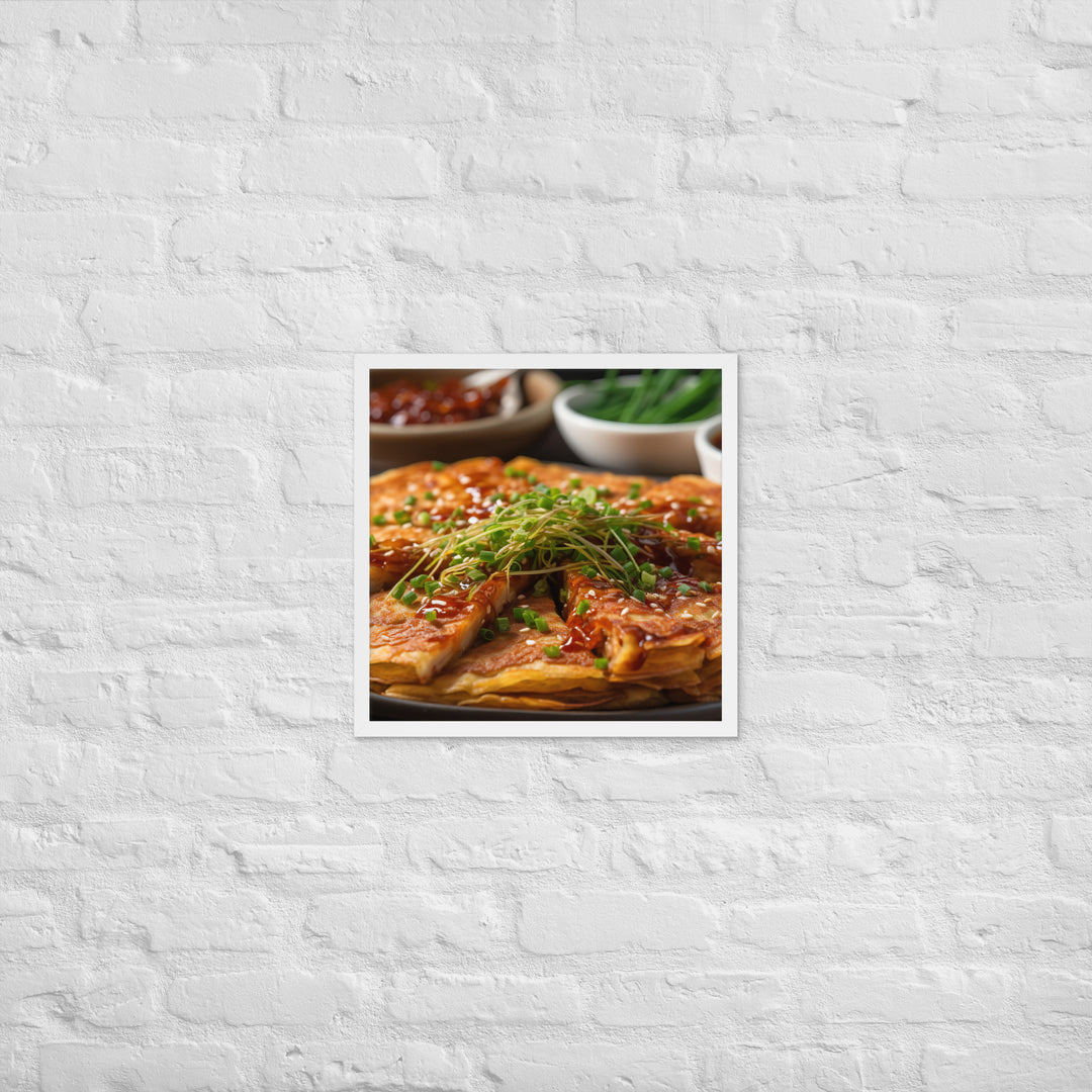 Kimchi Pancake Framed poster 🤤 from Yumify.AI