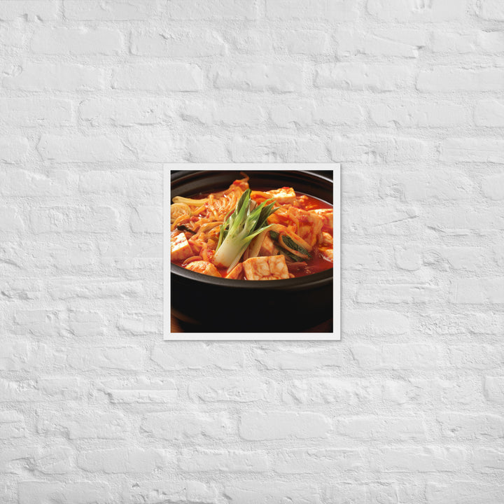 Kimchi Jjigae Framed poster 🤤 from Yumify.AI