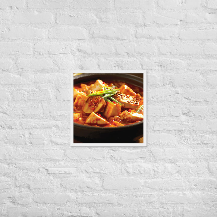 Kimchi Jjigae Framed poster 🤤 from Yumify.AI