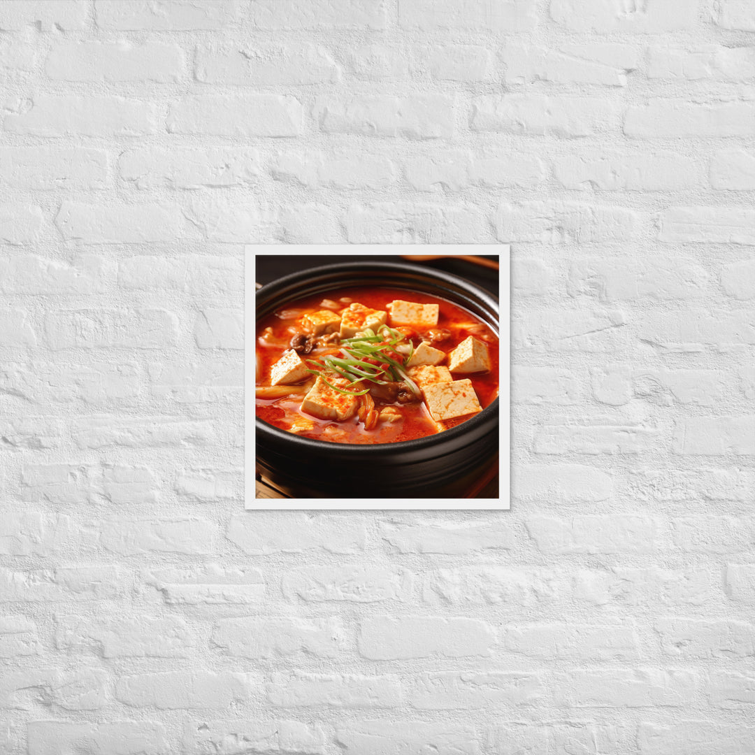 Kimchi Jjigae Framed poster 🤤 from Yumify.AI