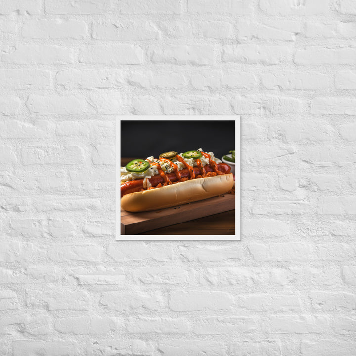 Kimchi Hot Dog Framed poster 🤤 from Yumify.AI