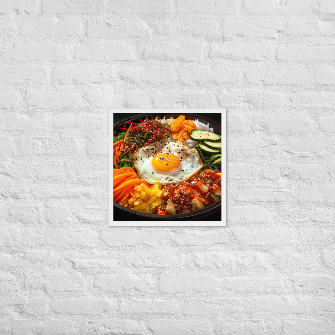 Kimchi Bibimbap Framed poster 🤤 from Yumify.AI