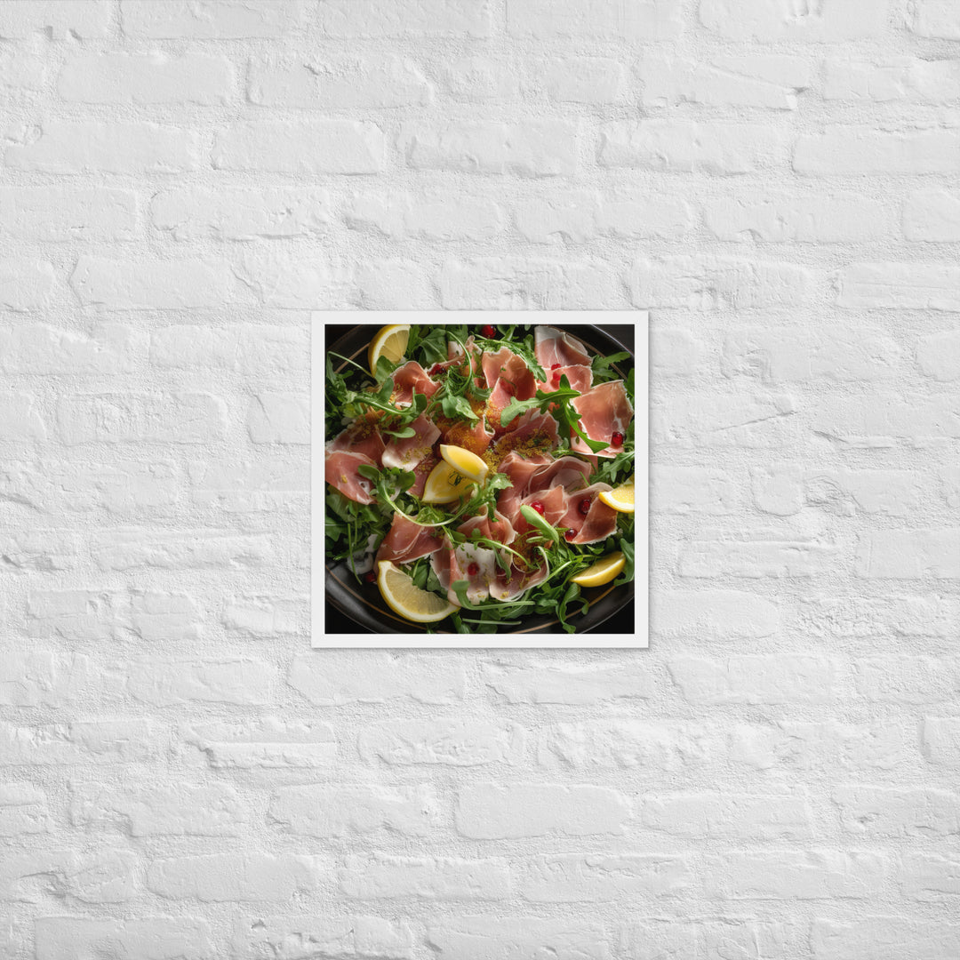 Parma Ham and Arugula Salad Framed poster 🤤 from Yumify.AI