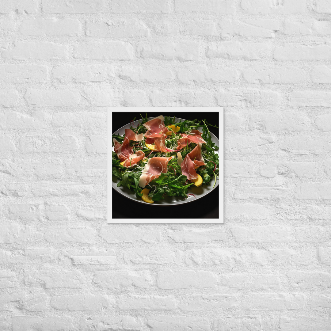 Parma Ham and Arugula Salad Framed poster 🤤 from Yumify.AI