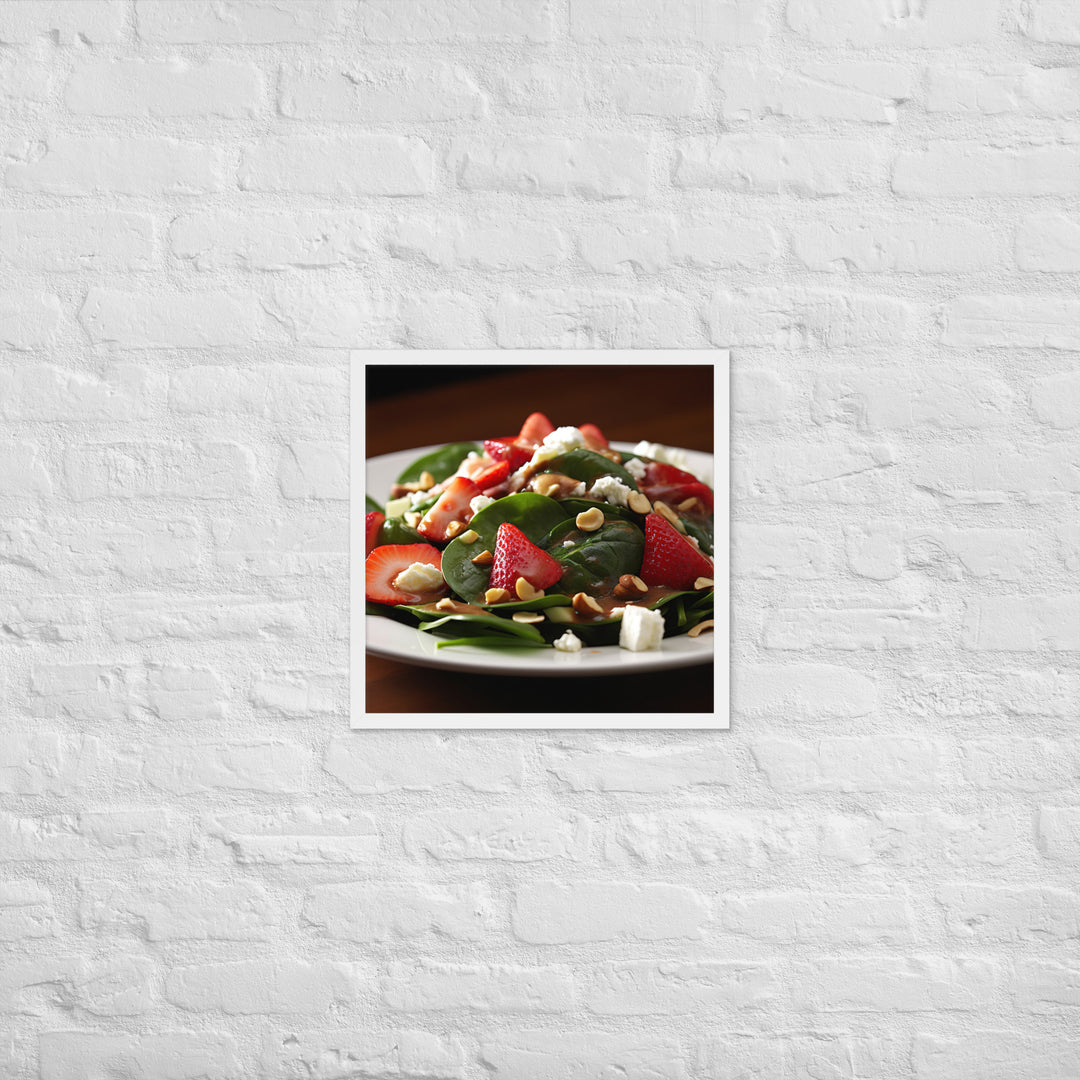 Spinach Salad Framed poster 🤤 from Yumify.AI