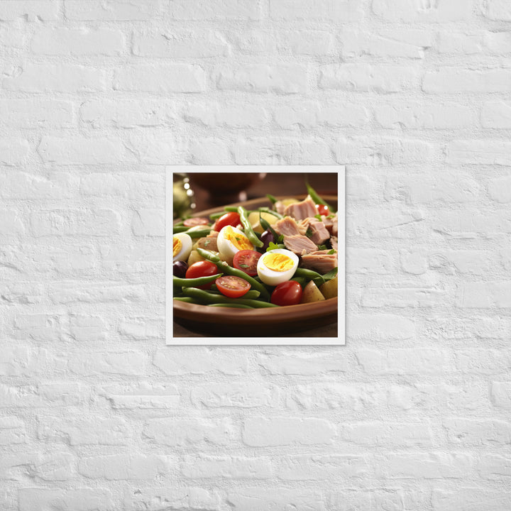 Nicoise Salad Framed poster 🤤 from Yumify.AI