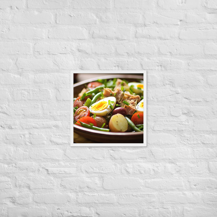 Nicoise Salad Framed poster 🤤 from Yumify.AI