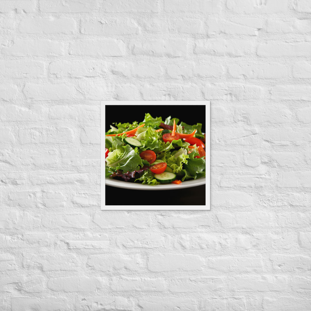 Garden Salad Framed poster 🤤 from Yumify.AI