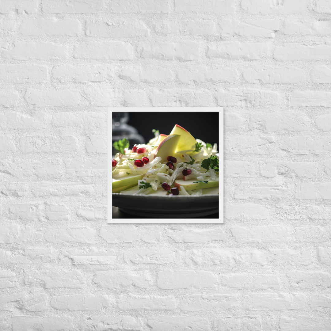 Modern Twist on Waldorf Salad Framed poster 🤤 from Yumify.AI