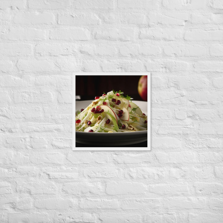 Modern Twist on Waldorf Salad Framed poster 🤤 from Yumify.AI