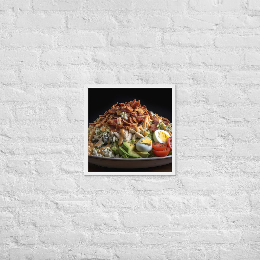 Loaded Cobb salad Framed poster 🤤 from Yumify.AI