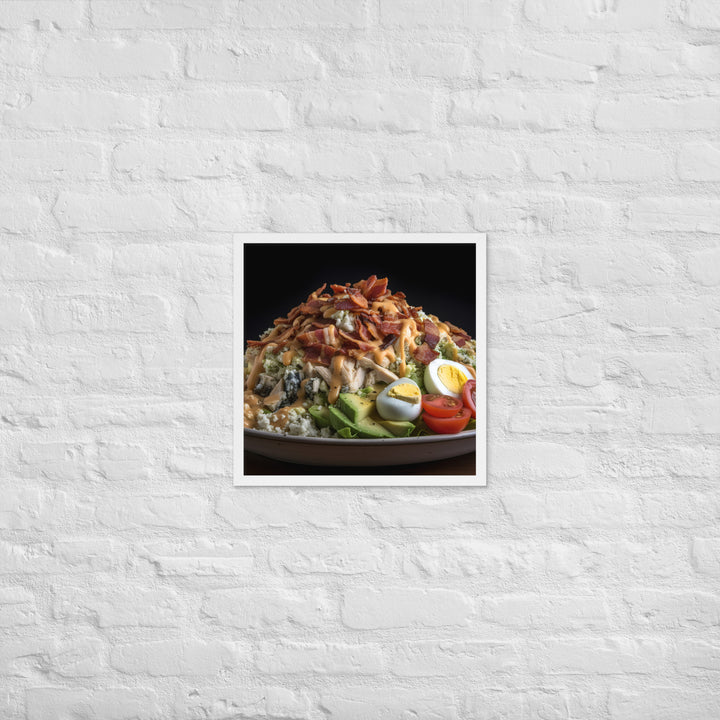 Loaded Cobb salad Framed poster 🤤 from Yumify.AI