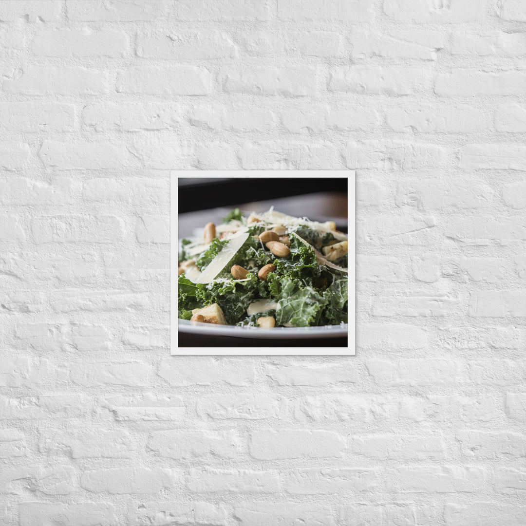 Kale Caesar Framed poster 🤤 from Yumify.AI