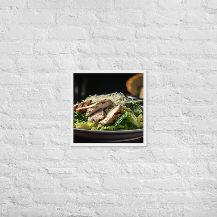 Grilled Chicken Caesar Framed poster 🤤 from Yumify.AI