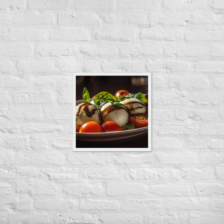 Grilled Caprese Salad Framed poster 🤤 from Yumify.AI