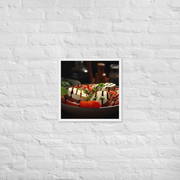 Grilled Caprese Salad Framed poster 🤤 from Yumify.AI