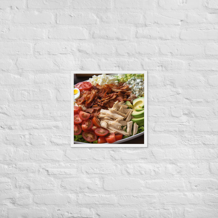 Delectable Cobb Salad Framed poster 🤤 from Yumify.AI