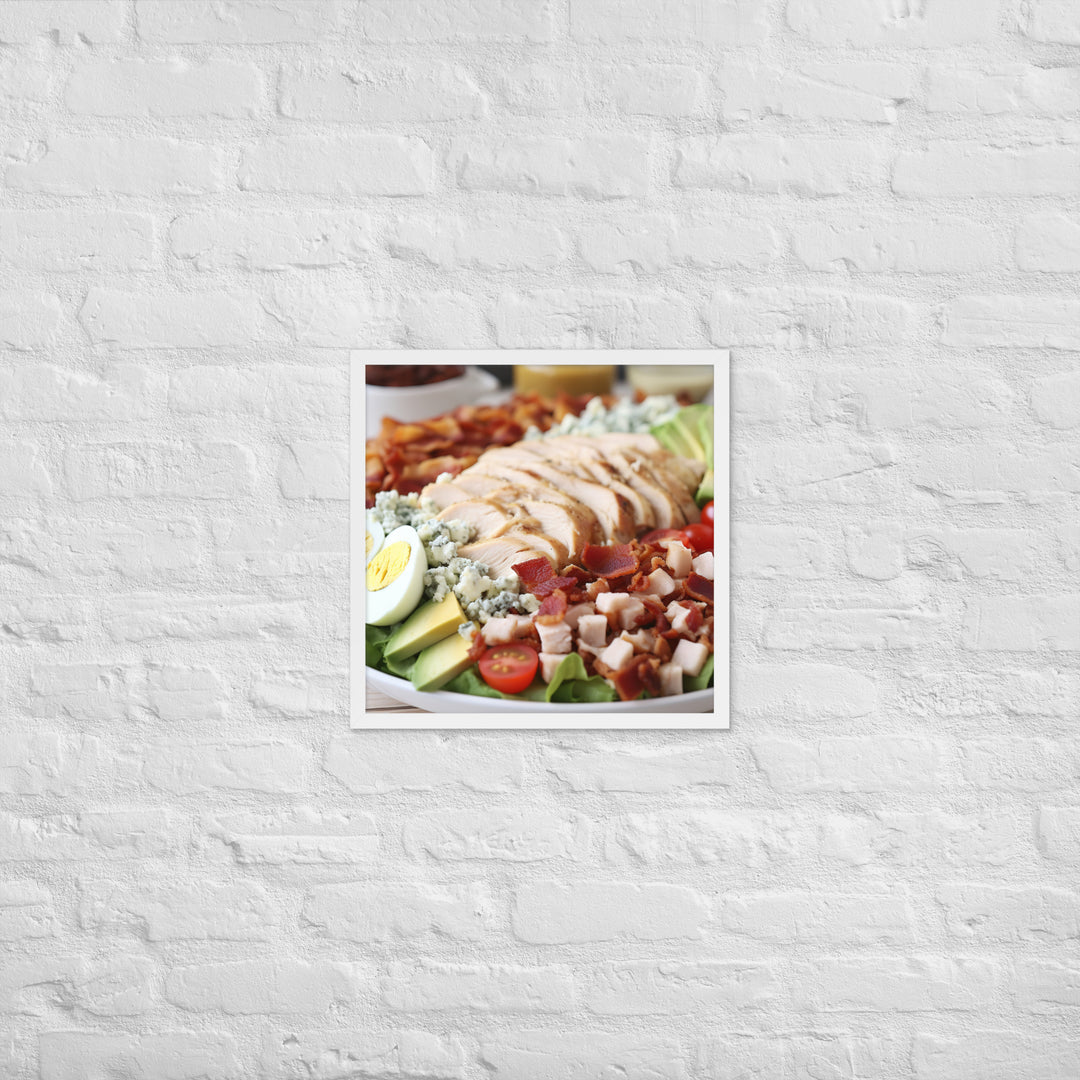 Delectable Cobb Salad Framed poster 🤤 from Yumify.AI