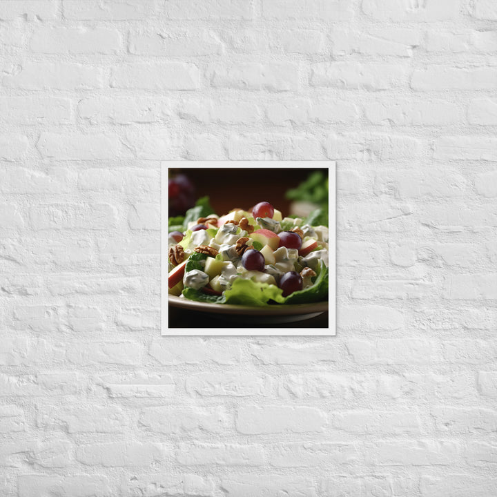 Classic Waldorf Salad Framed poster 🤤 from Yumify.AI