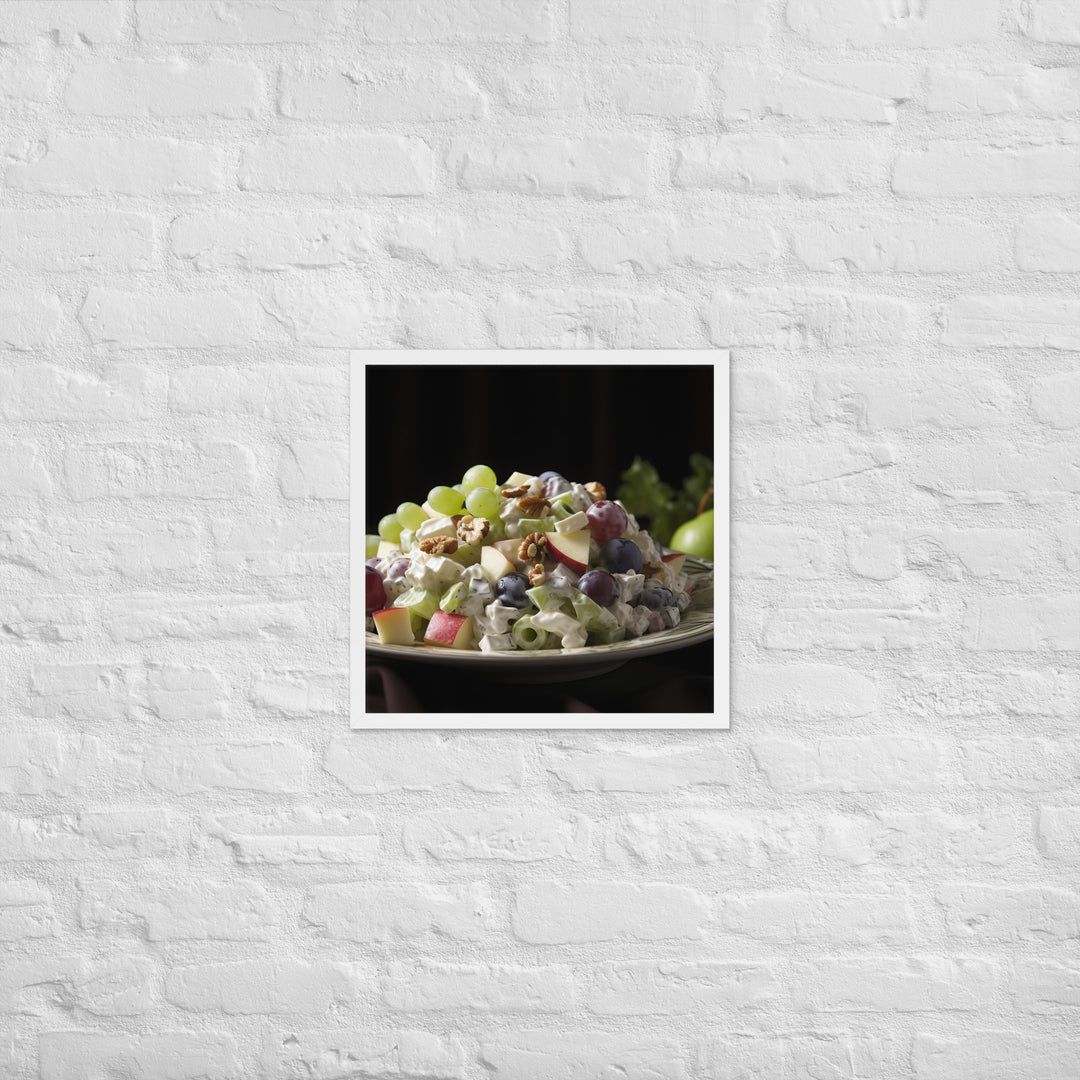 Classic Waldorf Salad Framed poster 🤤 from Yumify.AI