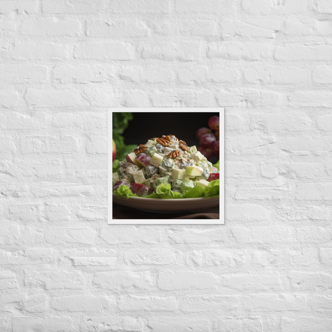 Classic Waldorf Salad Framed poster 🤤 from Yumify.AI