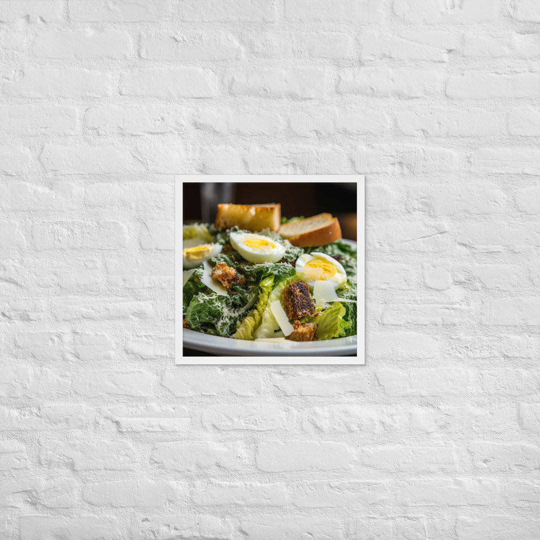 Classic Caesar Salad Framed poster 🤤 from Yumify.AI