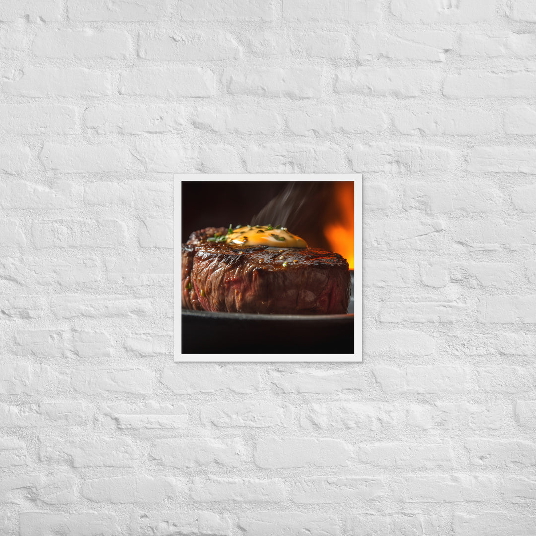 Sizzling Filet Mignon Framed poster 🤤 from Yumify.AI