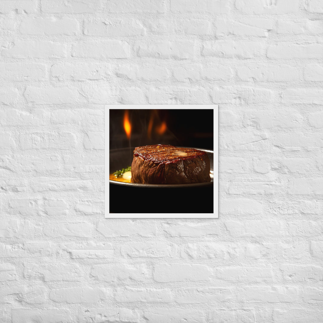 Sizzling Filet Mignon Framed poster 🤤 from Yumify.AI