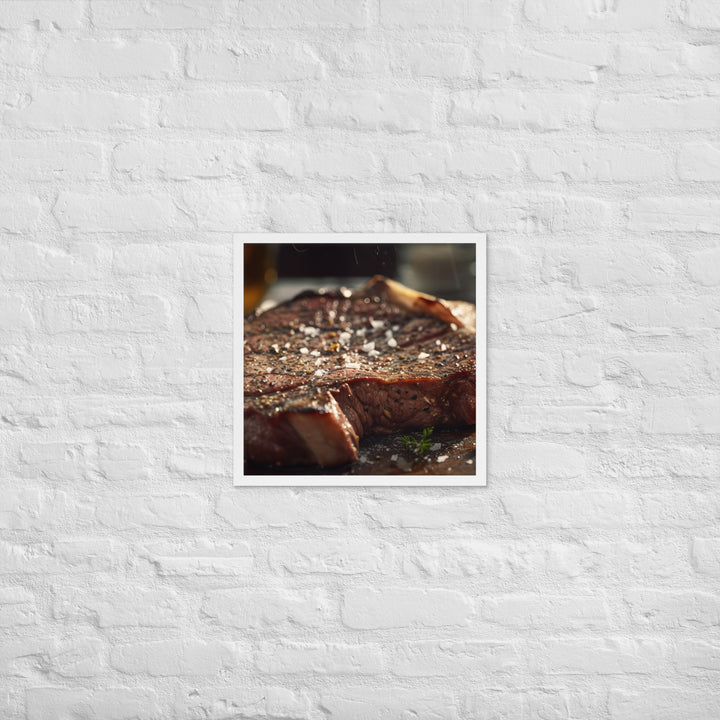 Porterhouse Steak for Your Inner Carnivore Framed poster 🤤 from Yumify.AI