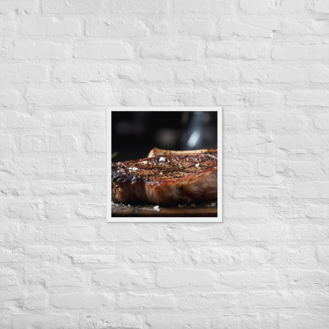 Porterhouse Steak for Your Inner Carnivore Framed poster 🤤 from Yumify.AI